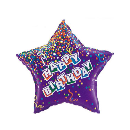 Birthday Star Purple