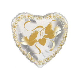 Crystal Love Doves Gold